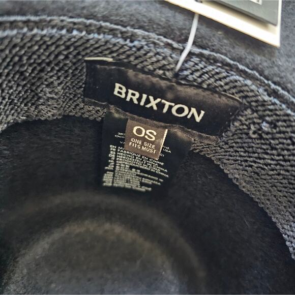 NWT Brixton Black Valley Fedora - Picture 6 of 7